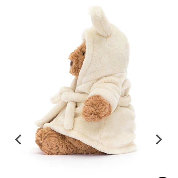 Jellycat Bartholomew Bear Bathrobe Outfit . Authentic NWT and dust bag - Picture 3 of 5